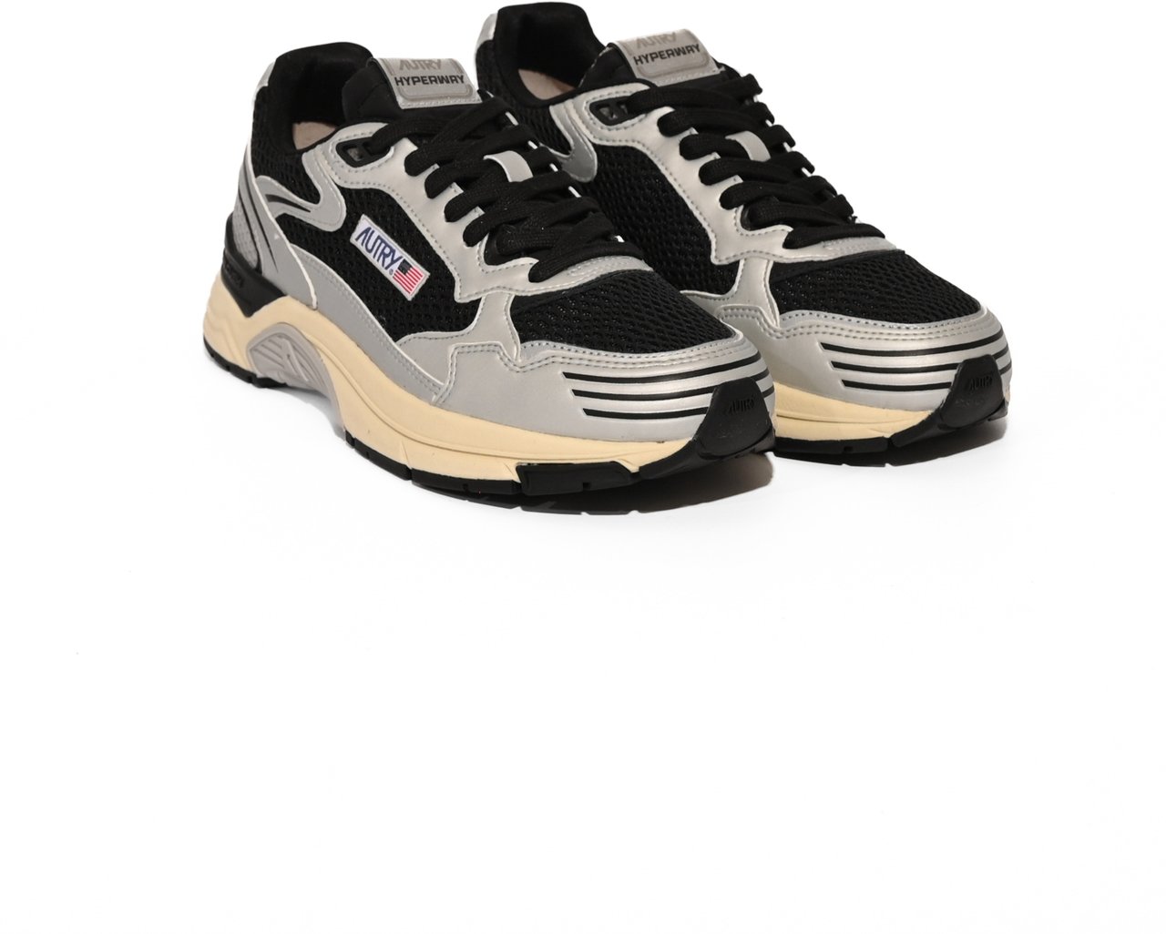 Autry Sneakers Silv/Blk Zwart