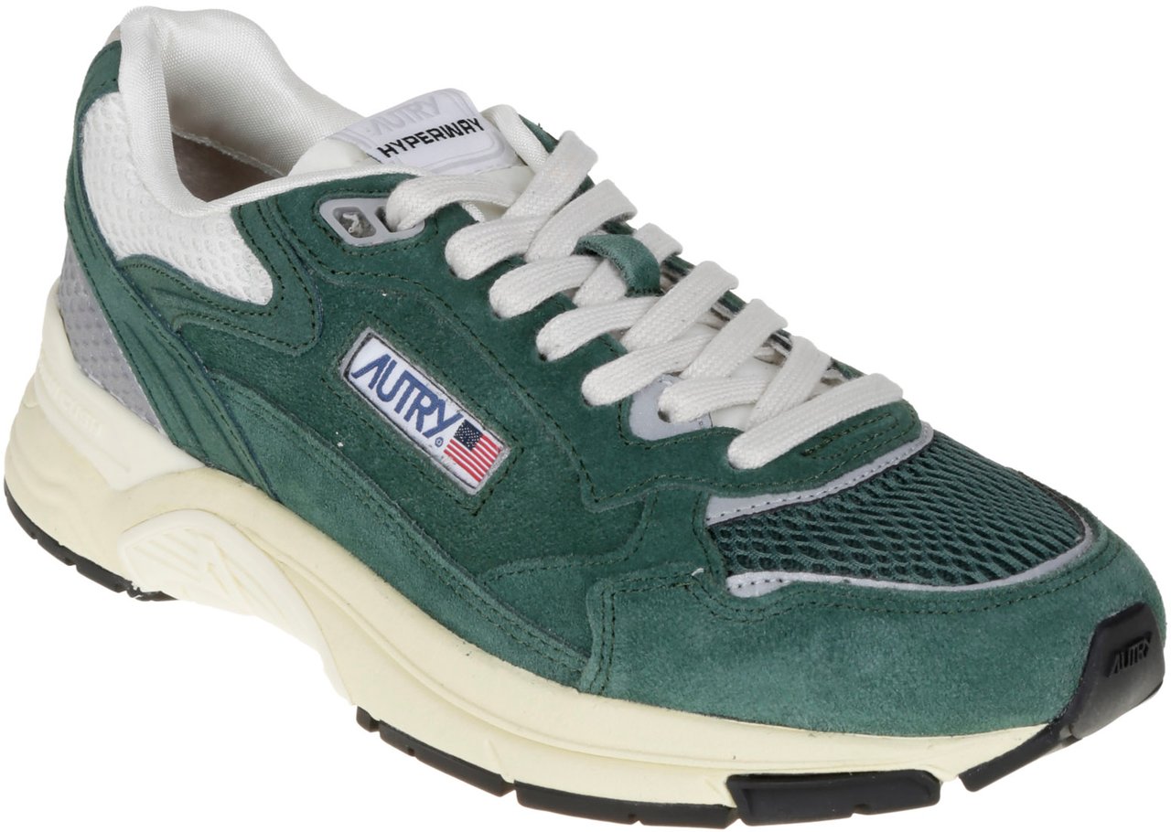 Autry Flat Shoes Green Donkergroen