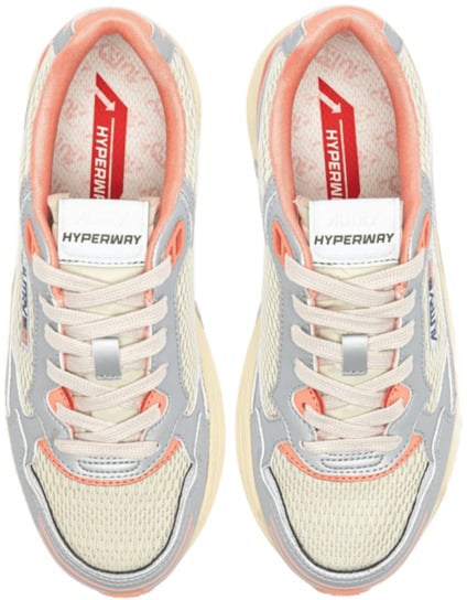 Autry Autry Scarpe Bianco/argento/peach Pink Wit