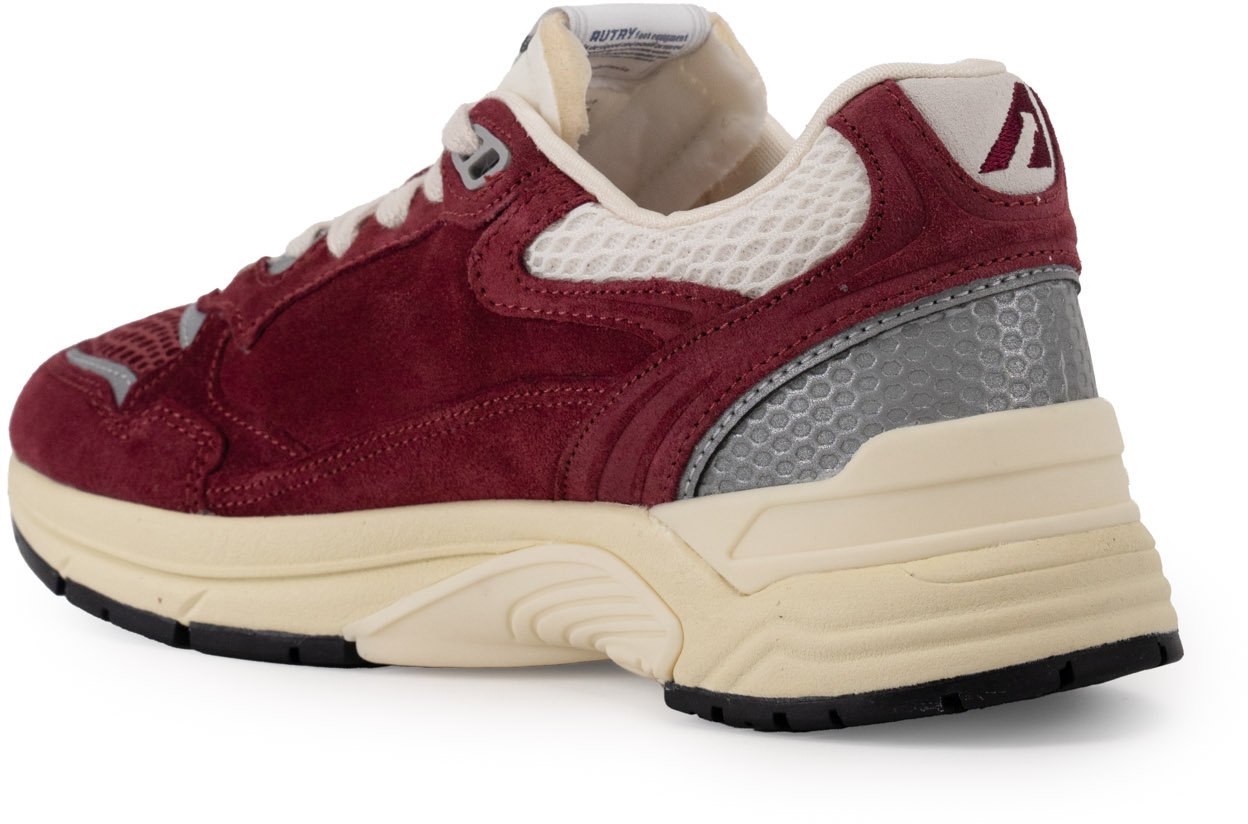 Autry Sneakers Suedemesh Winerysilv Metallic