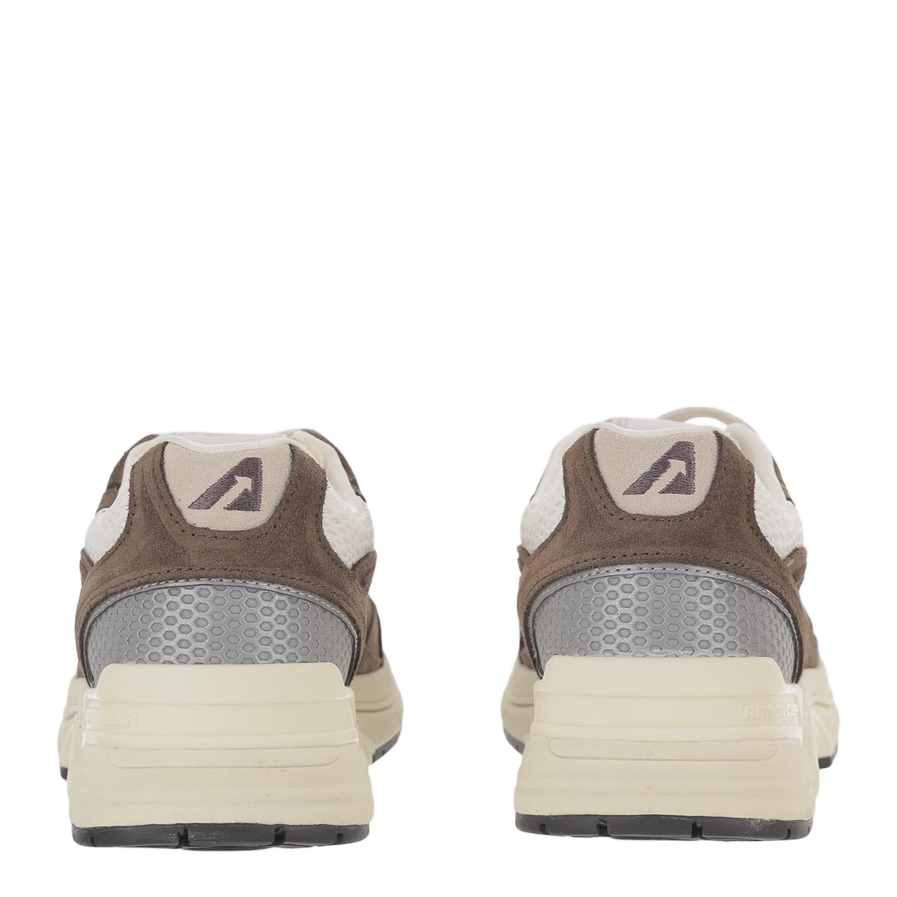 Autry Brown Suede Mesh Terry Sneakers Bruin