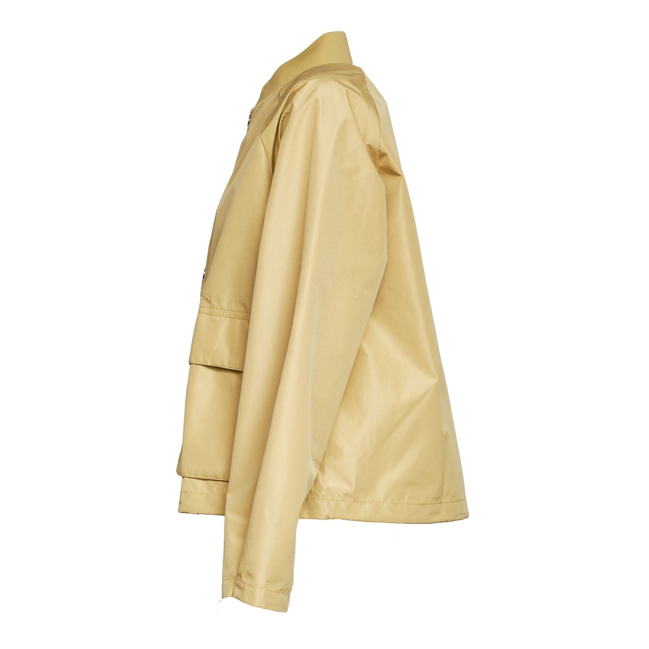 Autry Ribbed Collar Snap Button Jacket Bruin