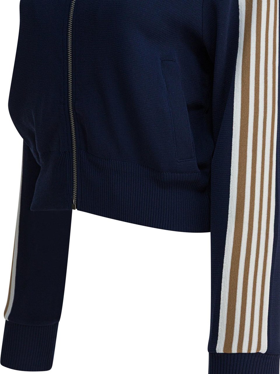 Autry Viscose blend zippered sweatshirt Blauw