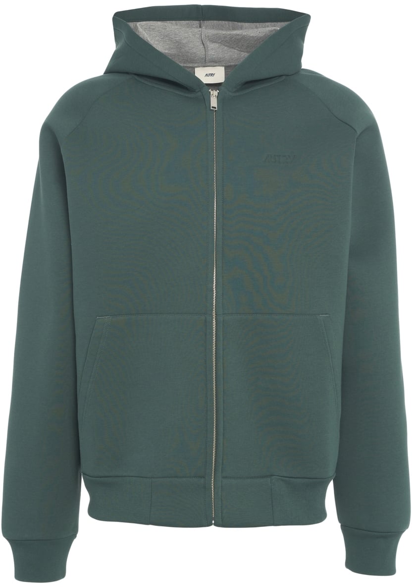 Autry Felpa con cappuccio e zip Groen