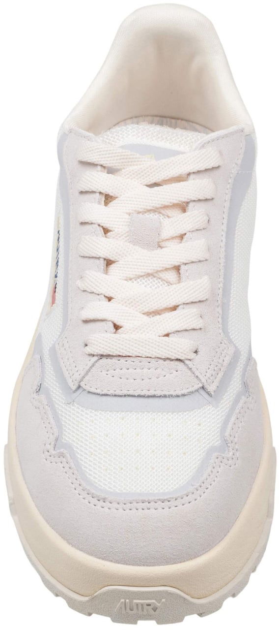 Autry Autry wildpace low mesh and suede sneakers, white Wit