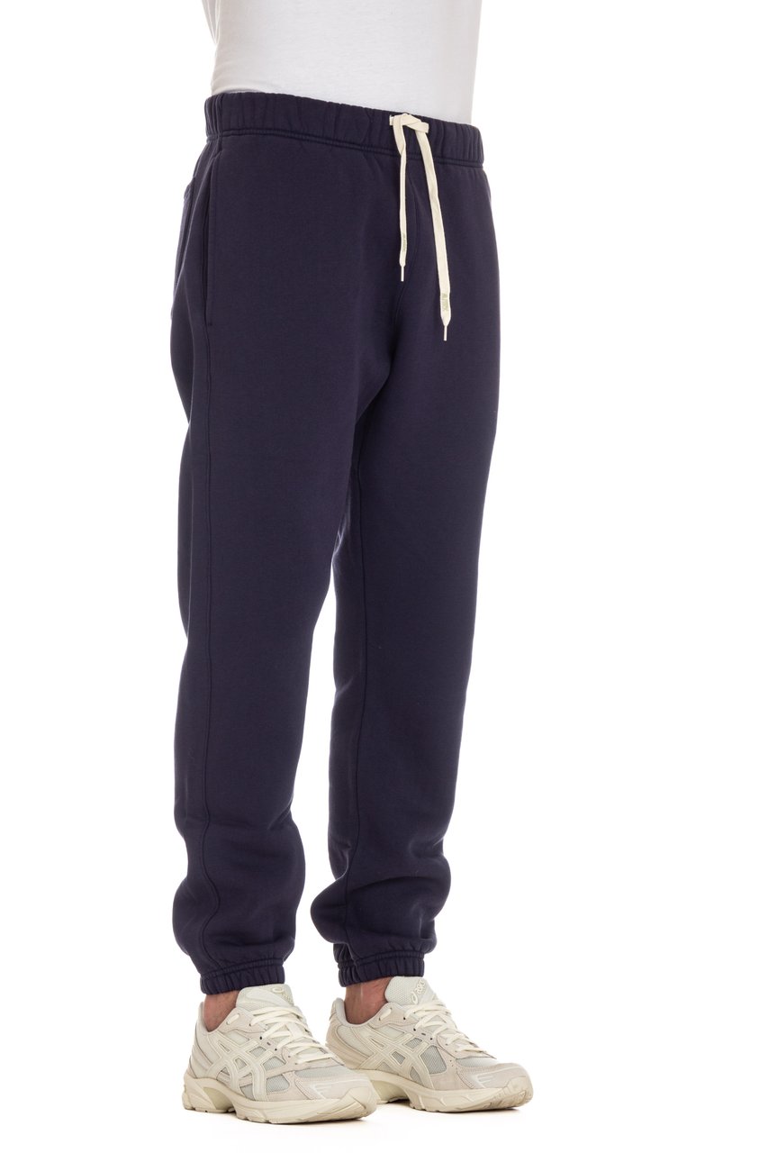 Autry Relaxed-Fit Cotton-Fleece Sweatpants Blauw