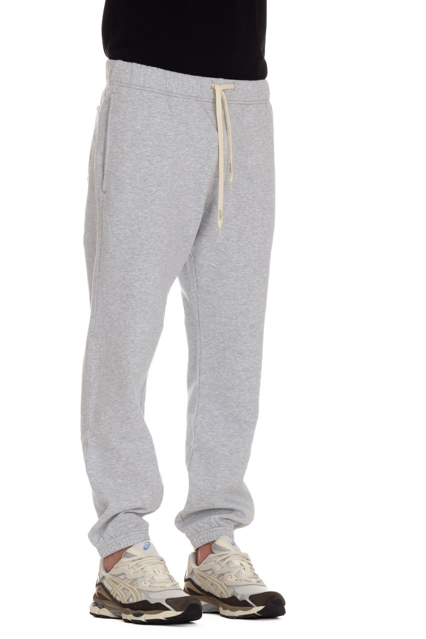 Autry Comfort-Fit Cotton Sweatpants with Drawstring Waist and Logo Wit