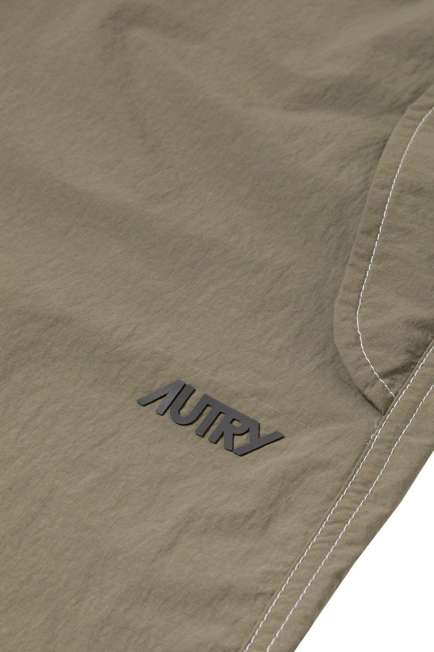 Autry Nylon Scrub Over Fit Trousers Grijs
