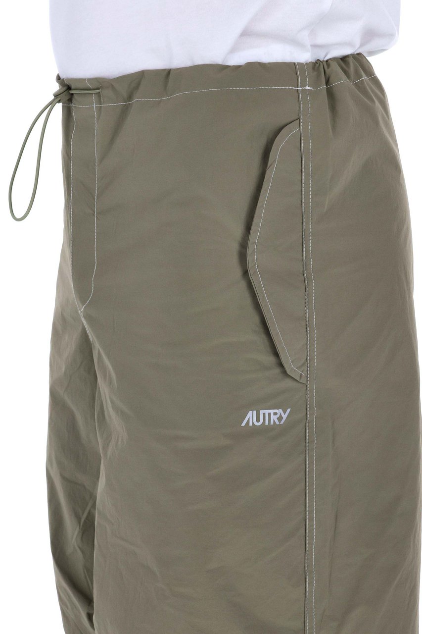Autry Nylon Scrub Over Fit Trousers Grijs
