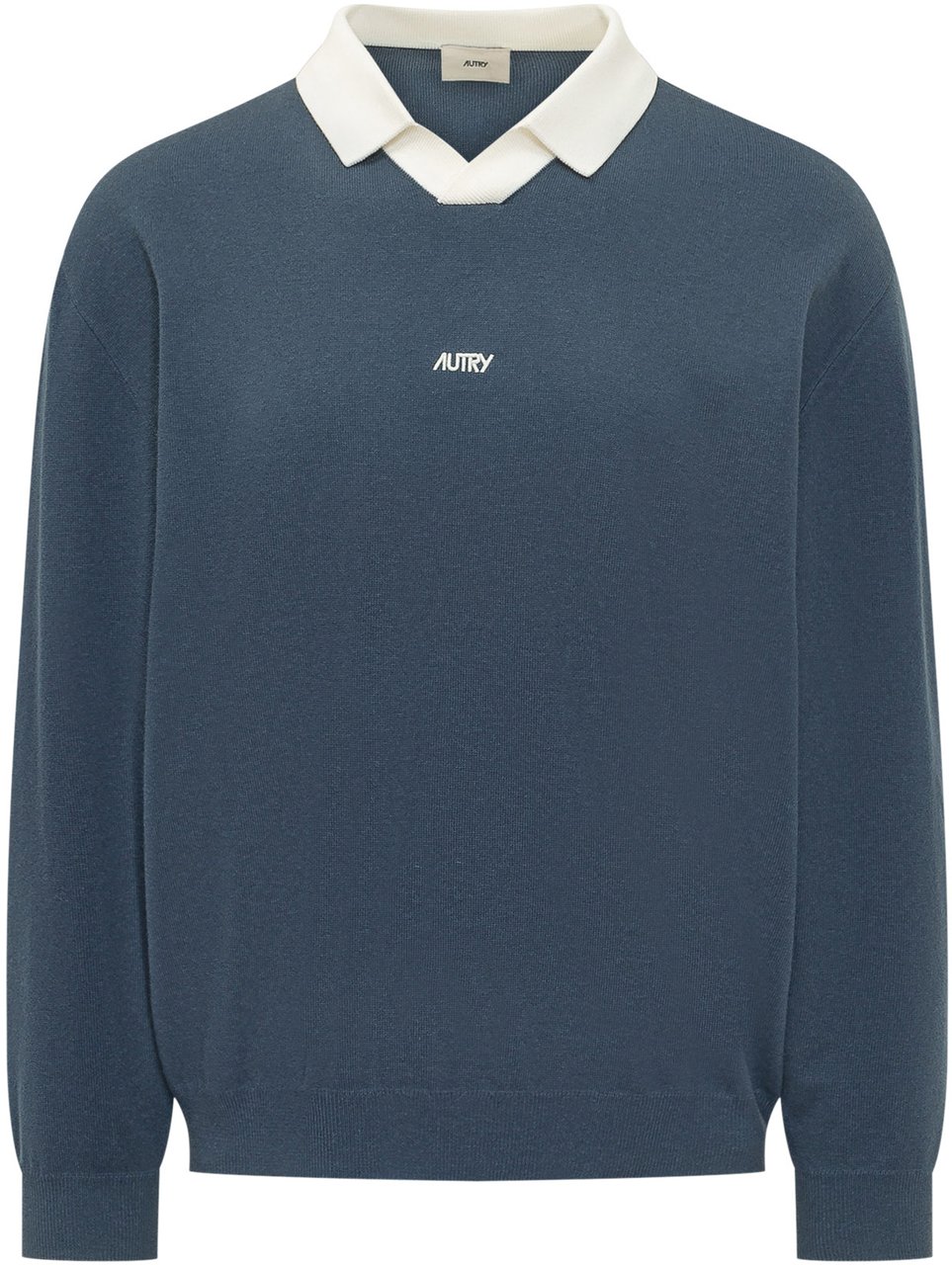 Autry Polo con Logo Blauw