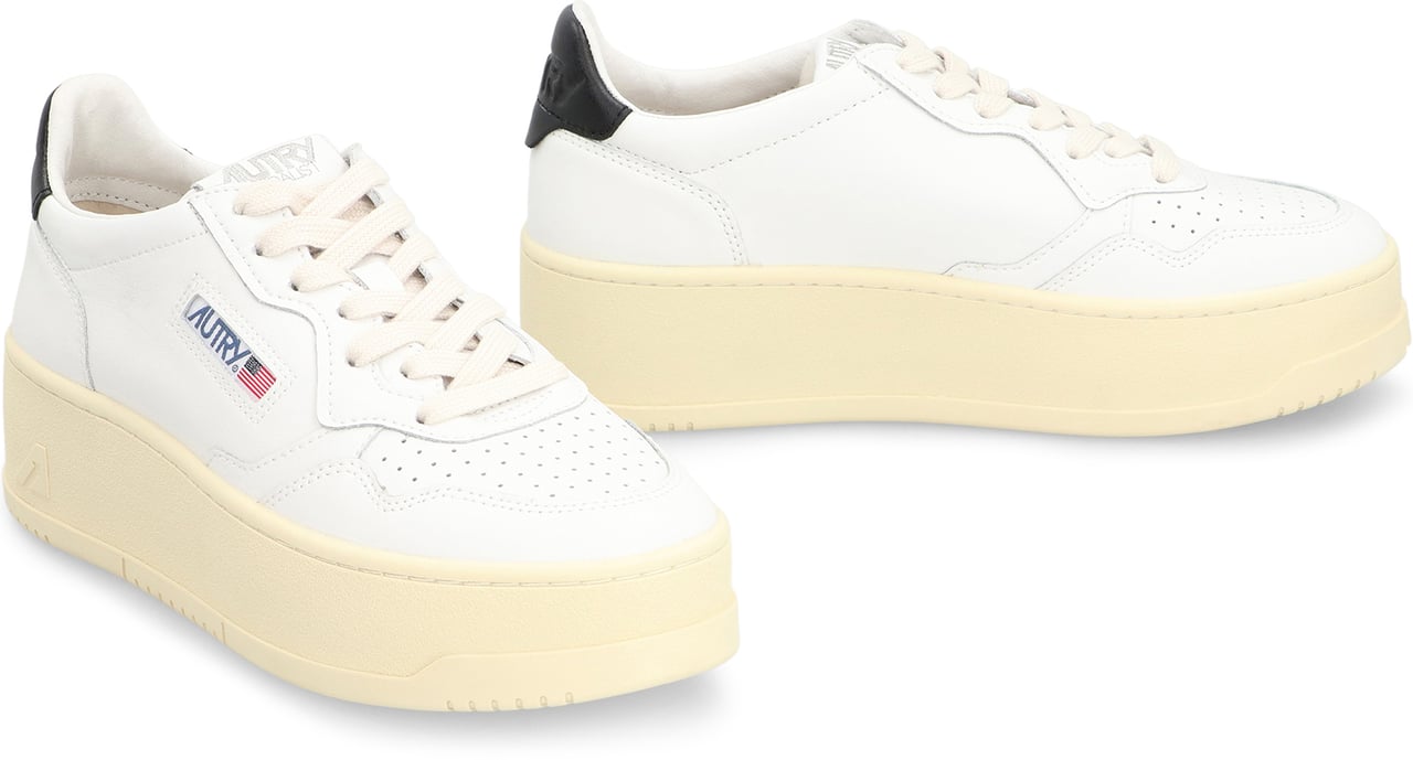 Autry Medalist Leather platform sneakers Zwart