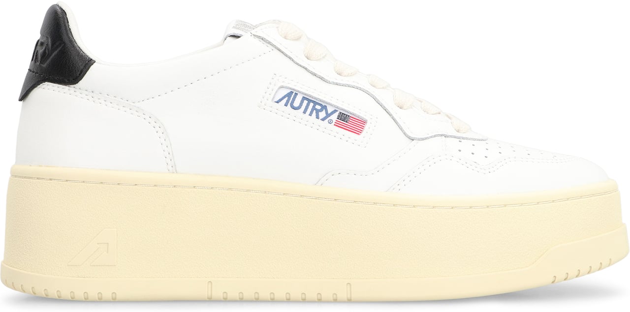 Autry Medalist Leather platform sneakers Zwart