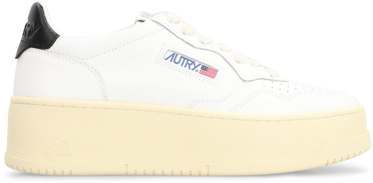 Autry Medalist Leather platform sneakers Zwart