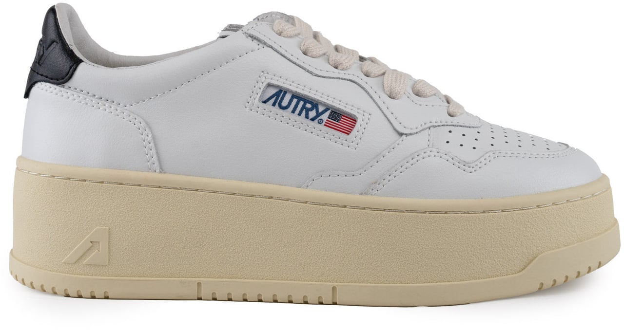 Autry Sneakers Leatleat Whtblk Divers