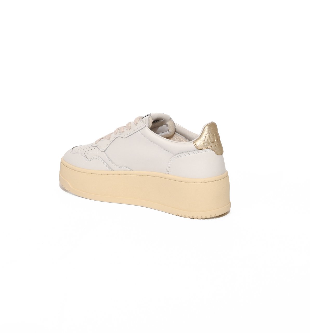 Autry Sneakers Leatleat Whtplatinum Wit