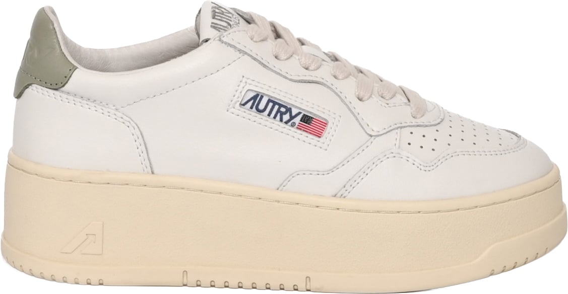Autry Sneakers Leatleat Whtseagr Divers