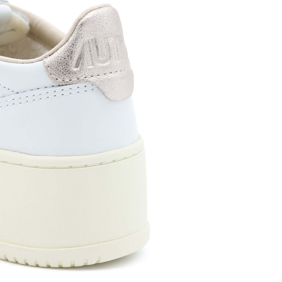 Autry Low-Top Platform Sneakers With Perforated Detailing And Metallic Accents Wit