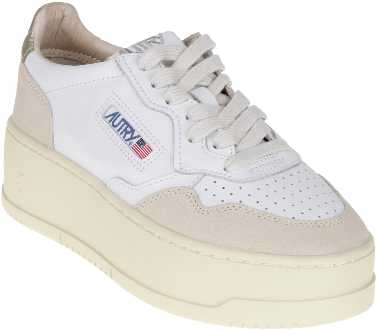 Autry Flat Shoes Golden Goud