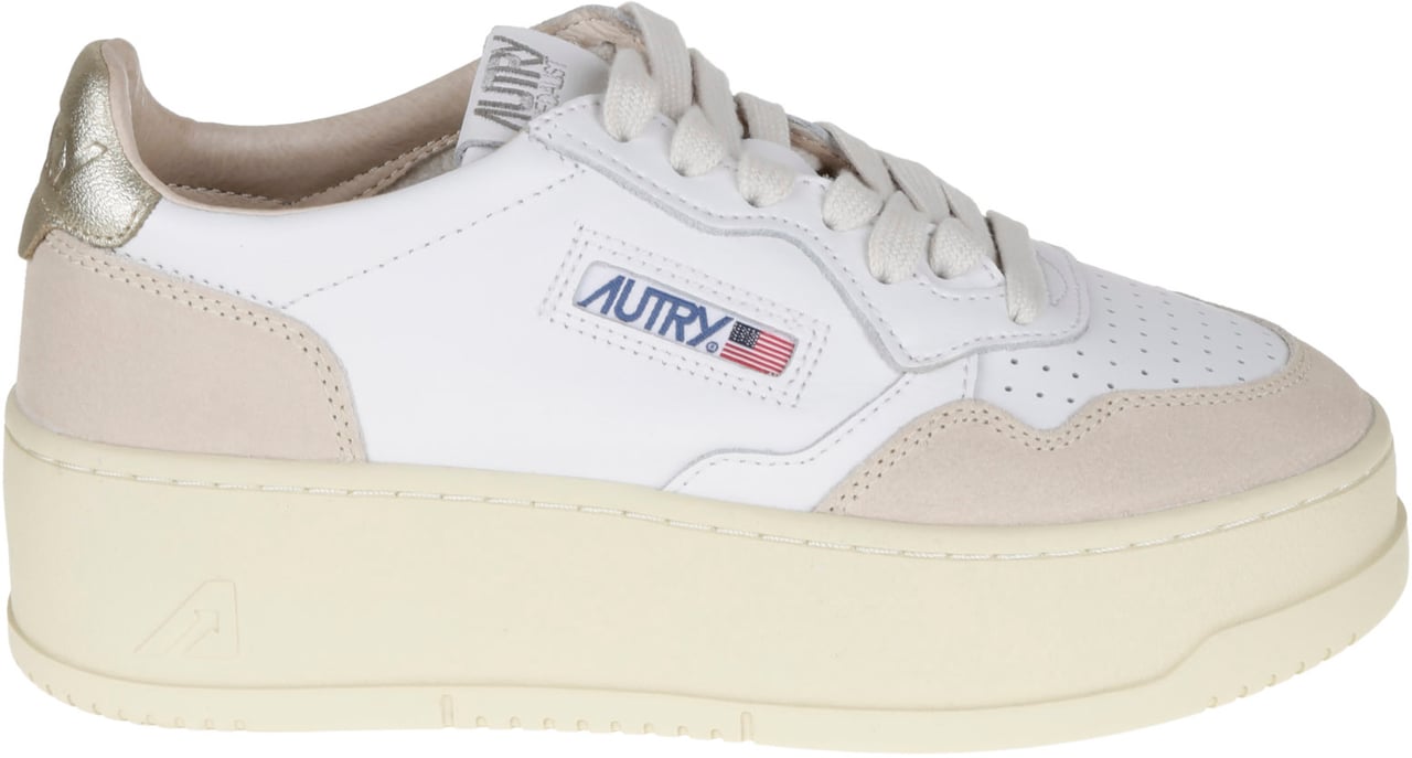 Autry Flat Shoes Golden Goud