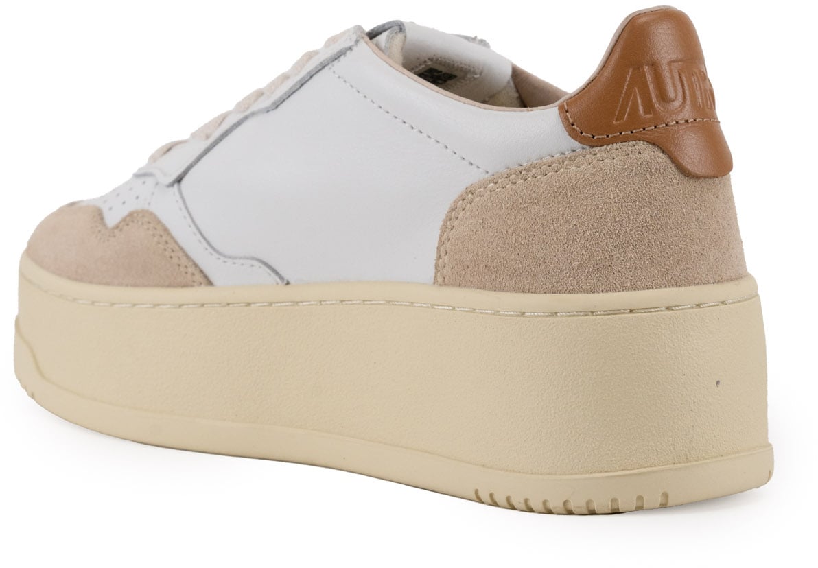 Autry Sneakers Leatsuede Whtbrnsug Wit