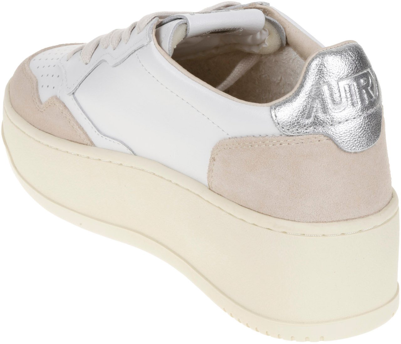 Autry Flat Shoes Silver Wit