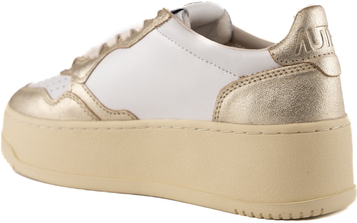 Autry Sneakers Leatleat Whtplatinum Wit