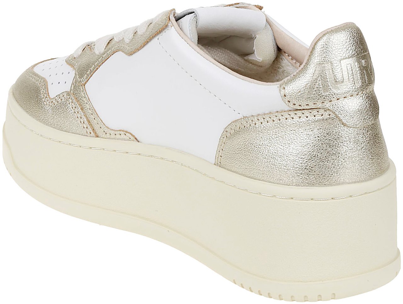 Autry Flat Shoes Golden Goud