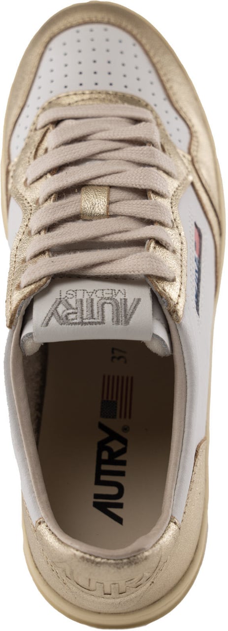 Autry Sneakers Leatleat Whtplatinum Wit