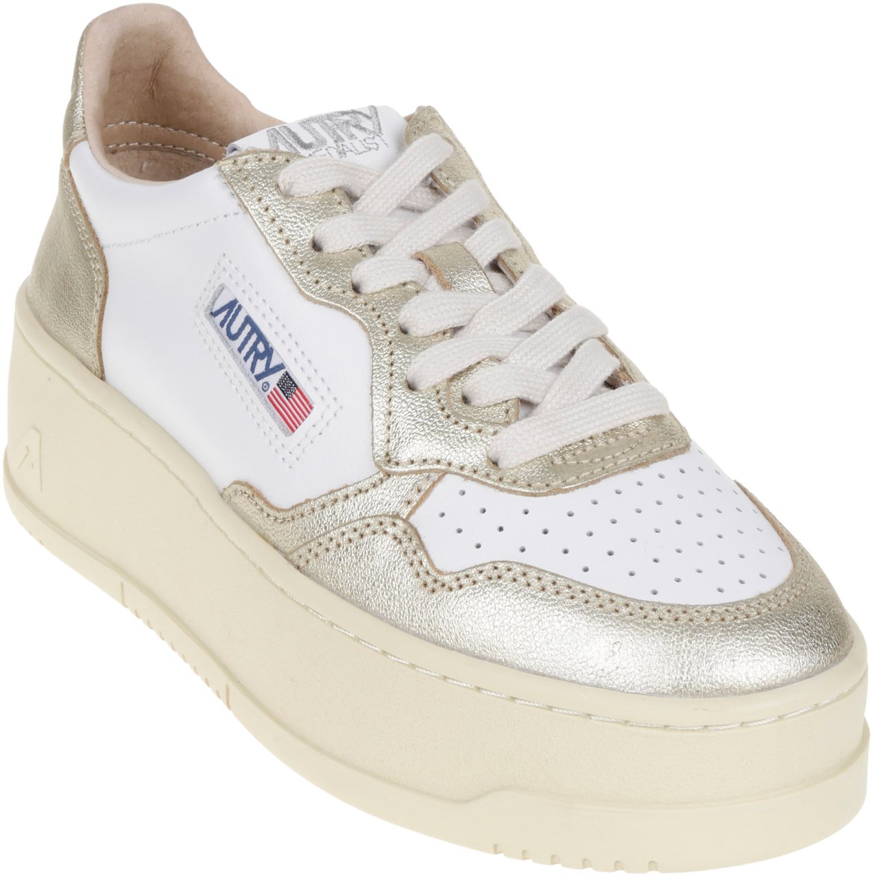 Autry Flat Shoes White Wit