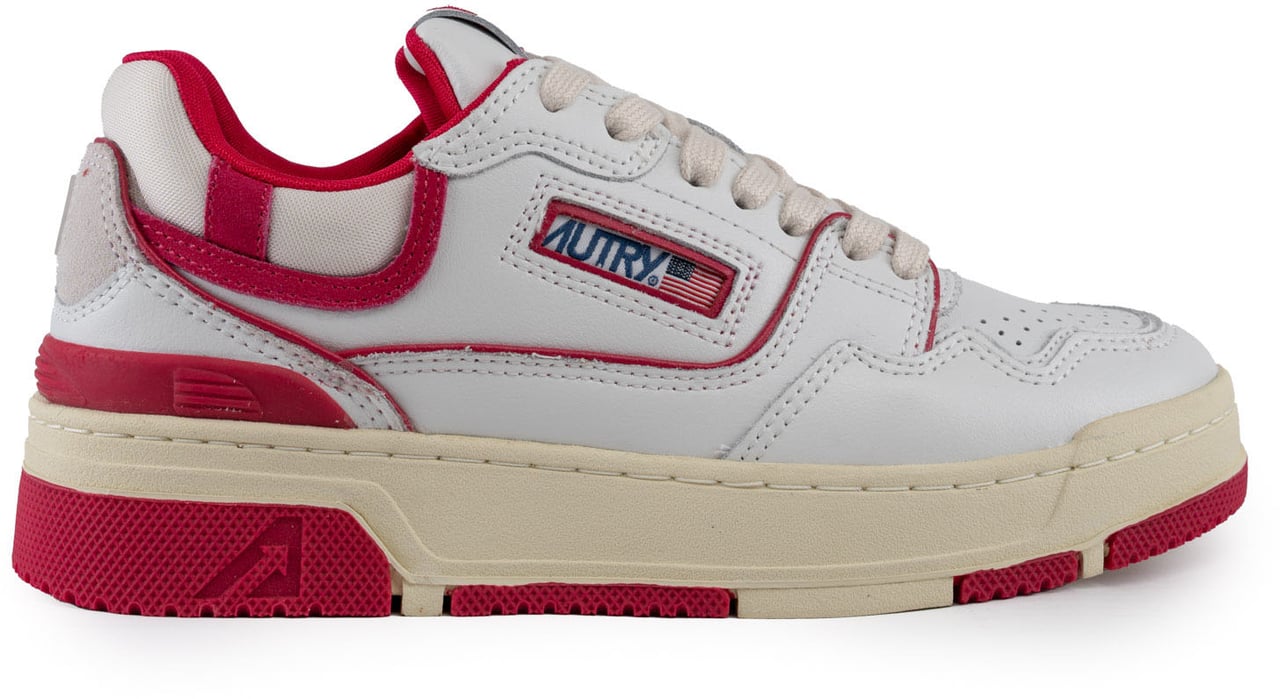 Autry Sneakers Multmat Whtbrgtrose Roze