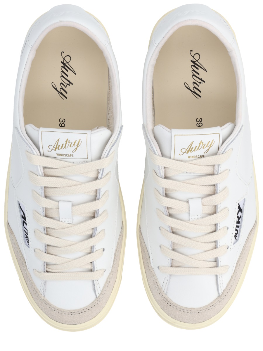 Autry Windscape Low Smooth Leather Sneakers Wit