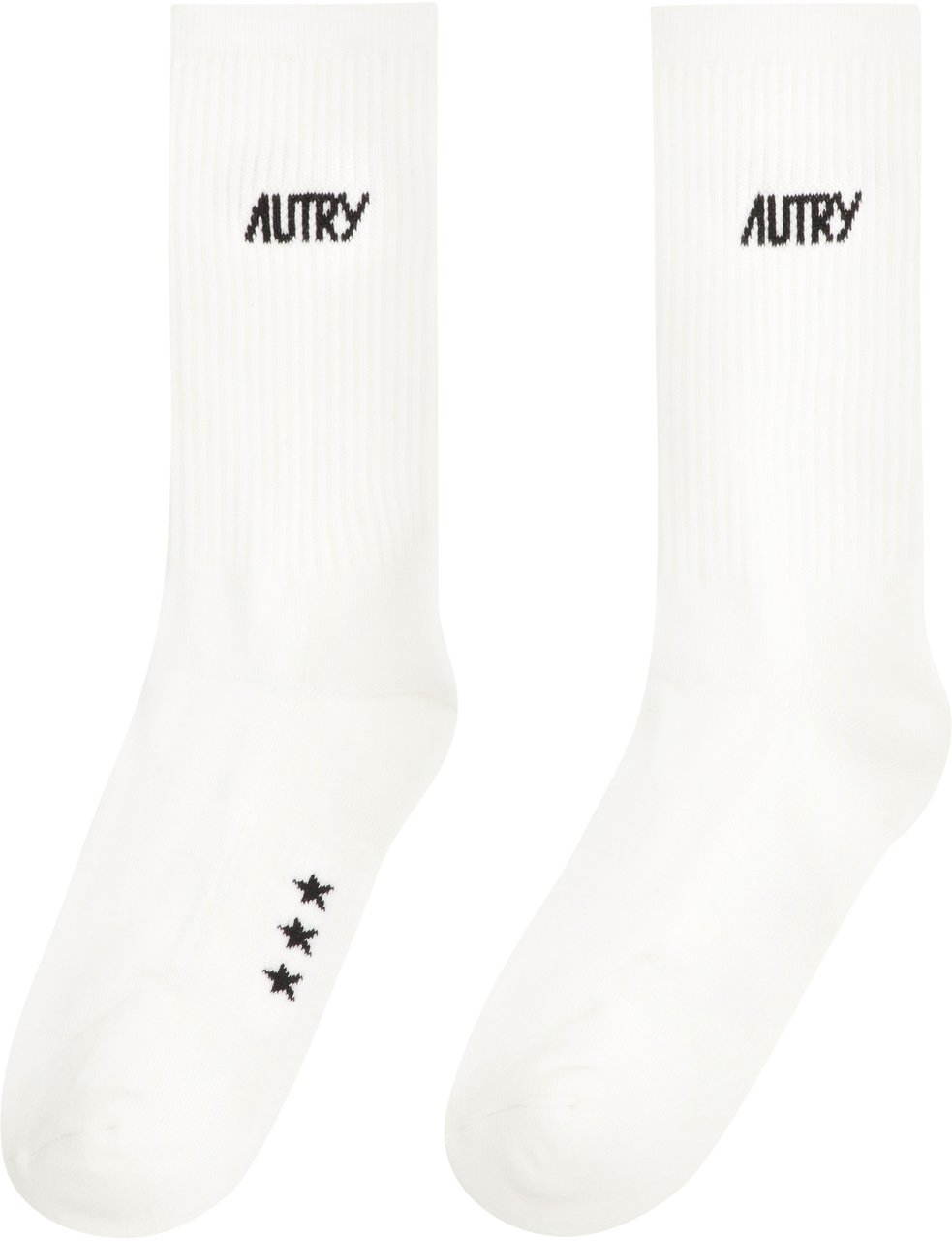 Autry Logo cotton blend socks Zwart