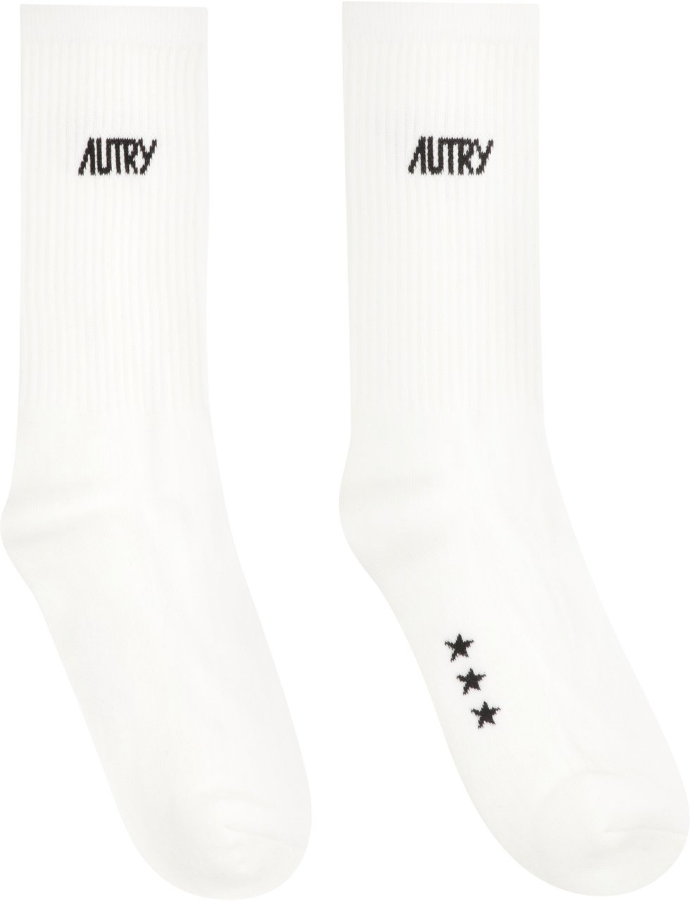 Autry Logo cotton blend socks Zwart