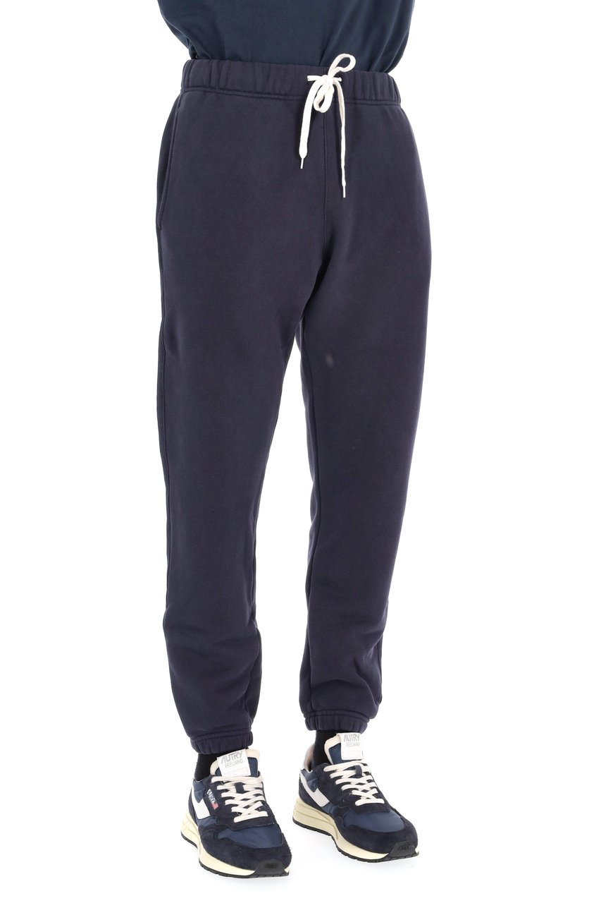 Autry Relaxed Fit Cotton Sweatpants with Adjustable Drawstring Zwart