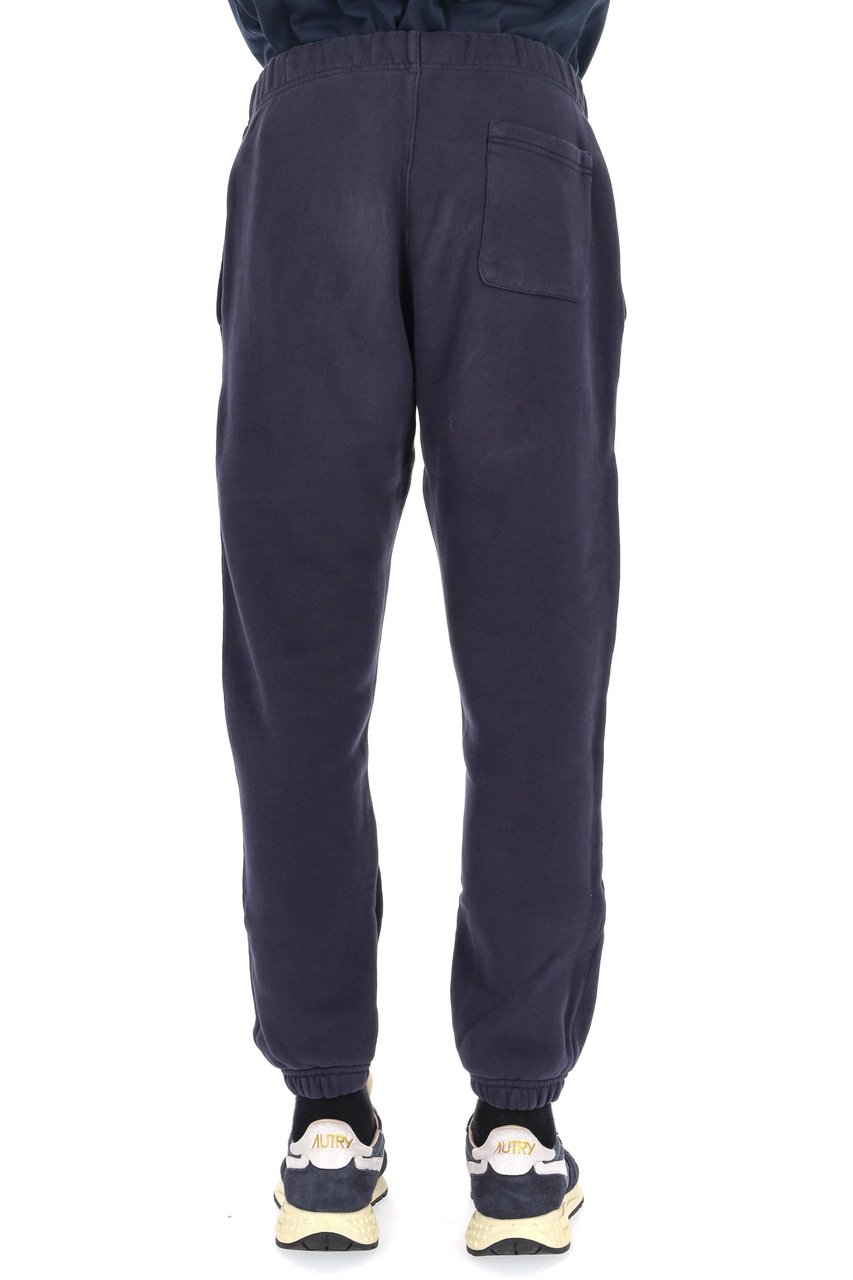 Autry Relaxed Fit Cotton Sweatpants with Adjustable Drawstring Zwart