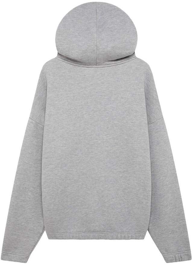 Autry sweat a capuche zippe avec logo ton sur ton Grijs