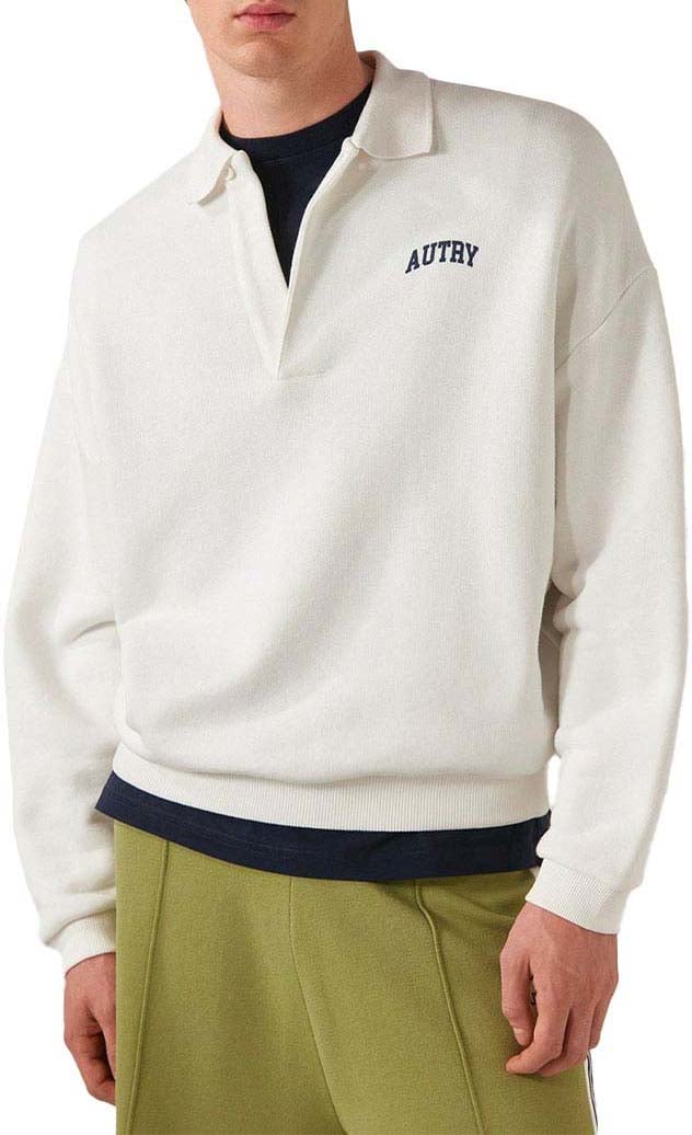 Autry sweat autry polo coton blanc Beige