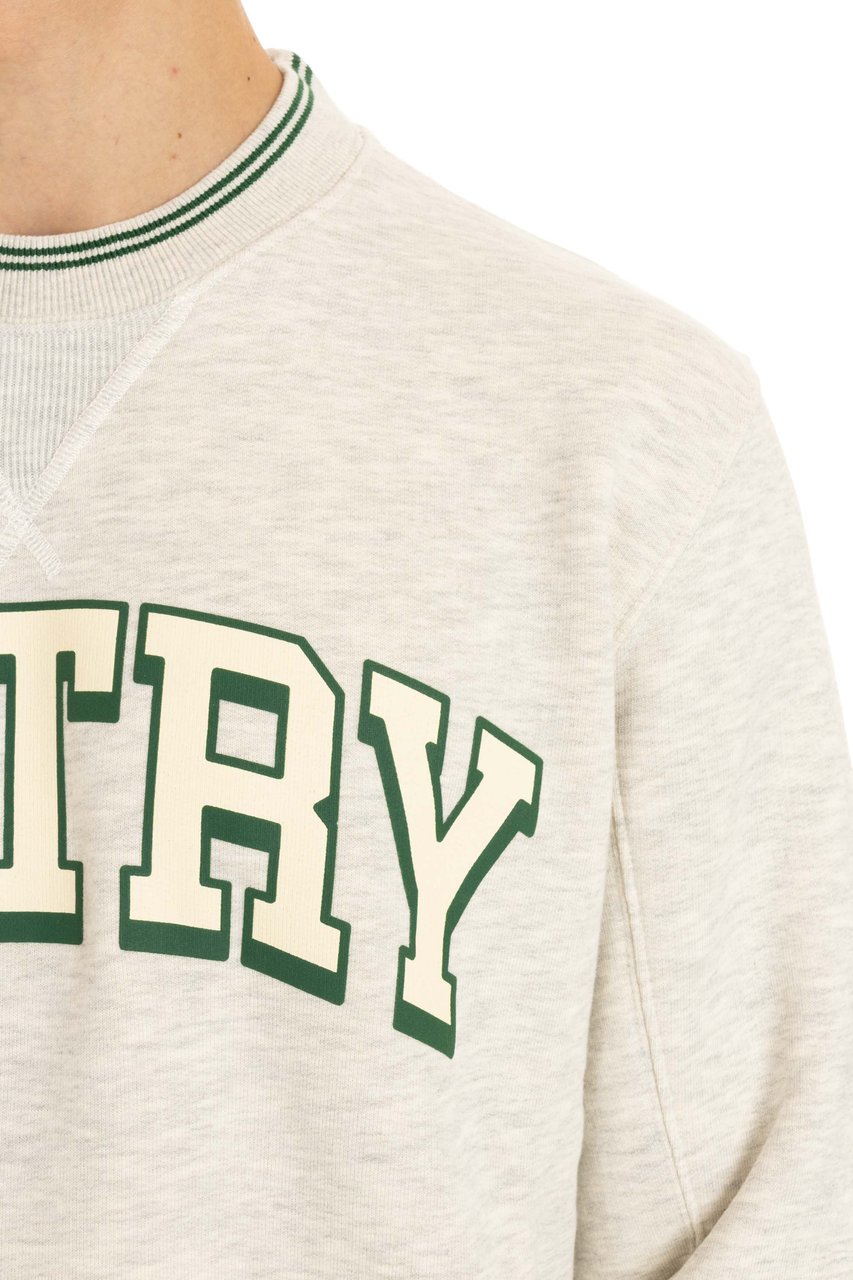 Autry Cotton Crewneck Sweatshirt with Logo Wit