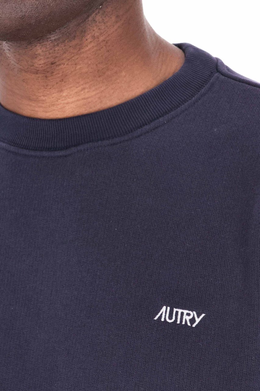Autry Cotton Crewneck Sweatshirt Zwart