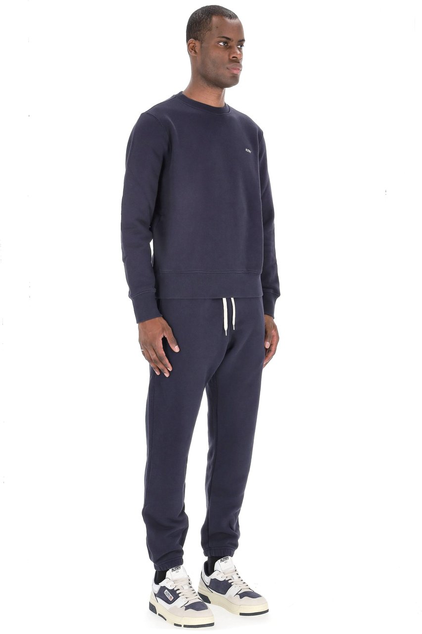 Autry Cotton Crewneck Sweatshirt Zwart