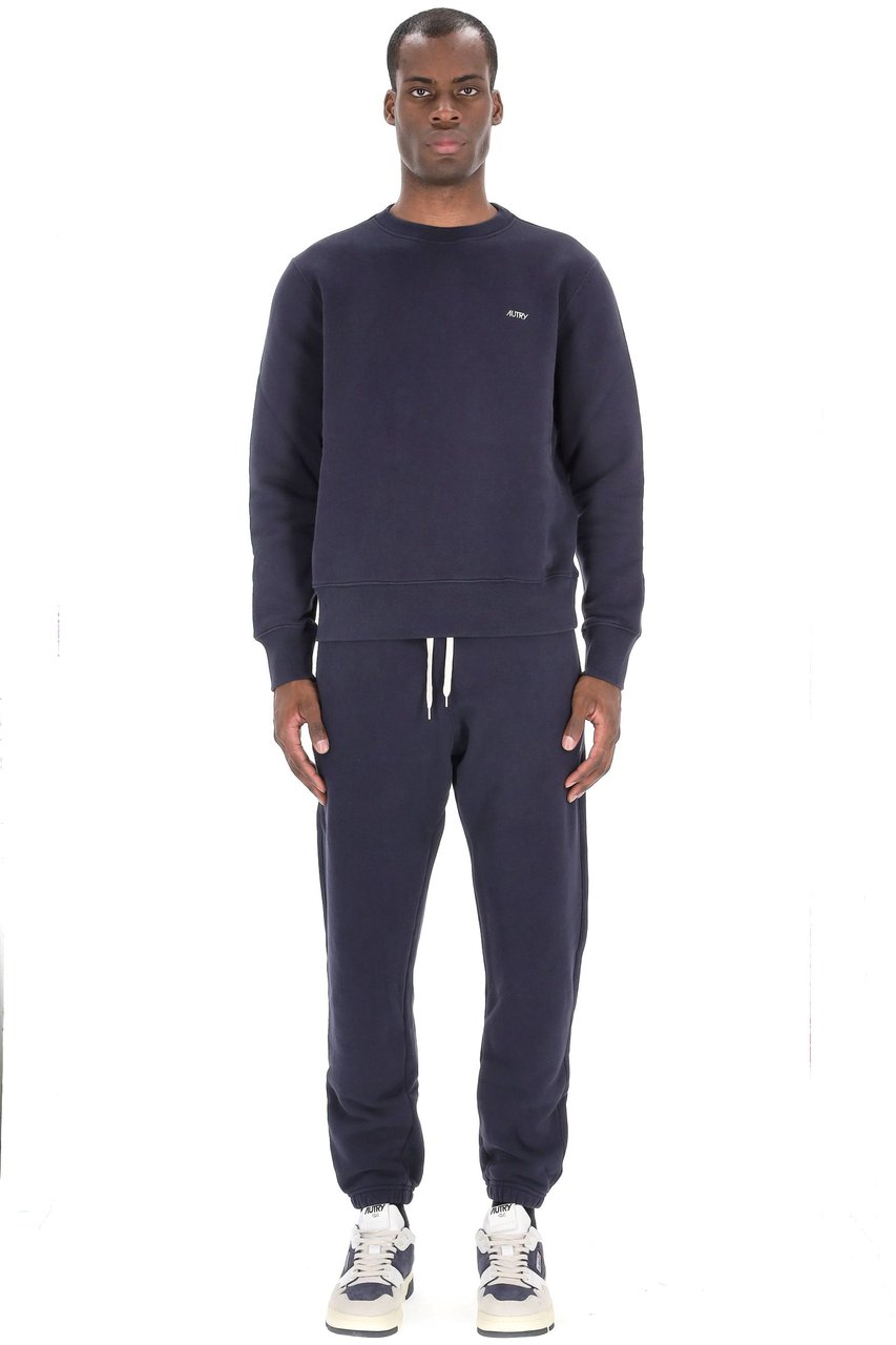 Autry Cotton Crewneck Sweatshirt Zwart