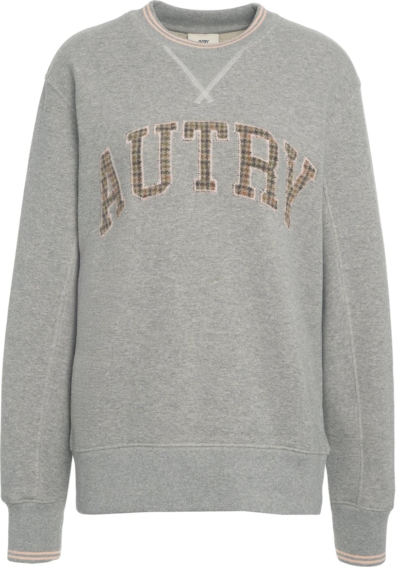 Autry Sweatshirt with logo embroidery Beige