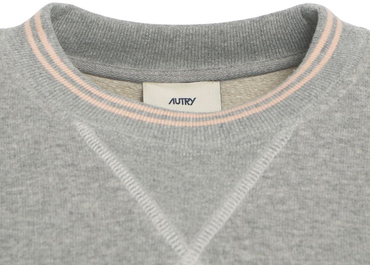 Autry Sweatshirt with logo embroidery Beige
