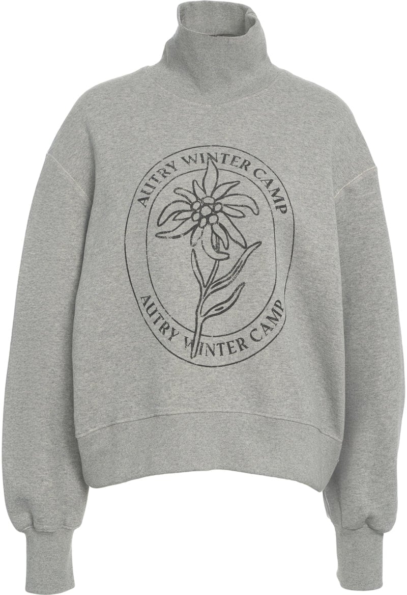 Autry Sweatshirt with turtleneck Beige