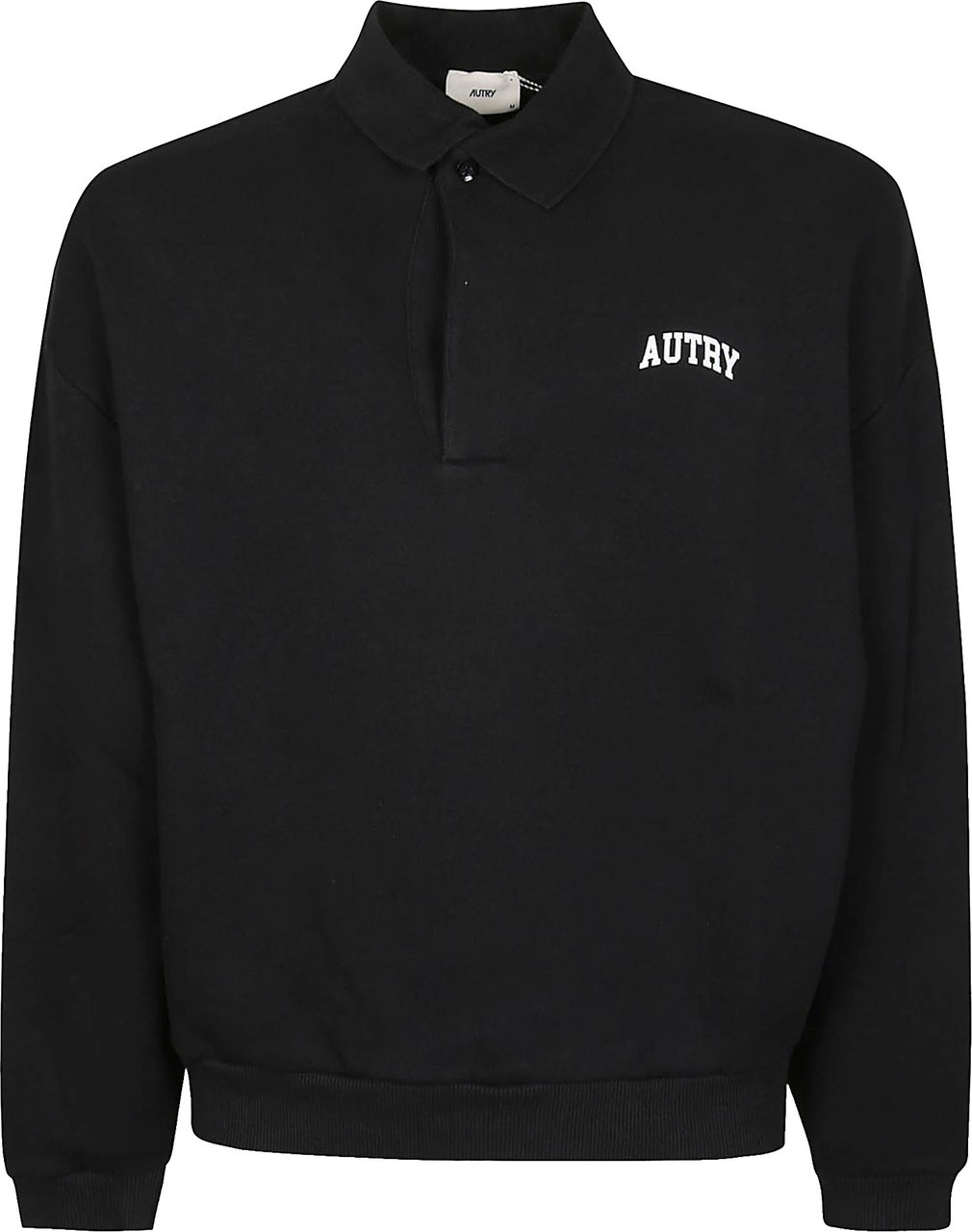 Autry Polo Neck Sweatshirt Black Zwart