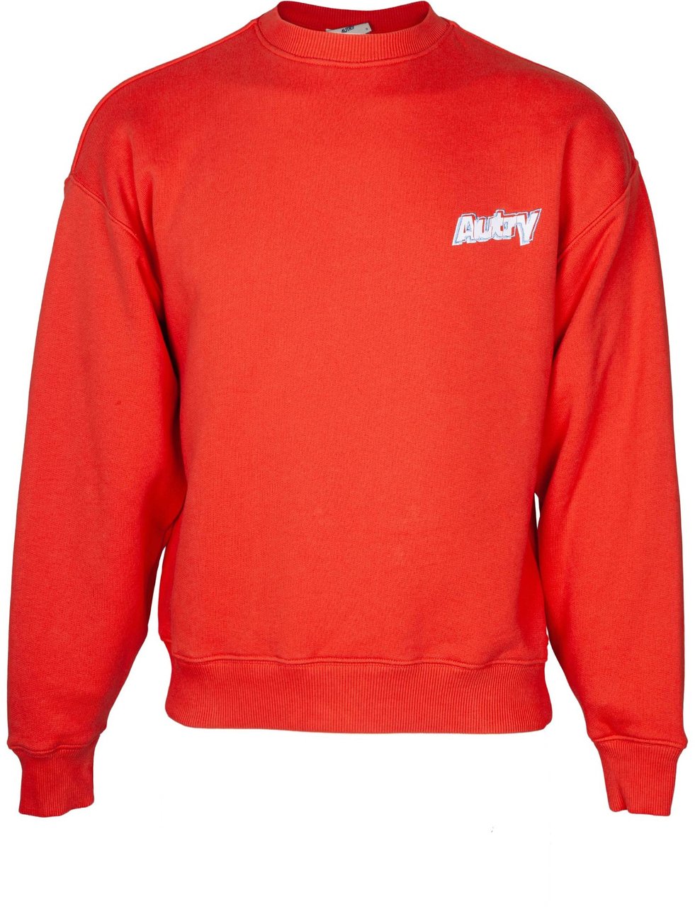 Autry Autry cotton sweatshirt with logo, lobster color Rood