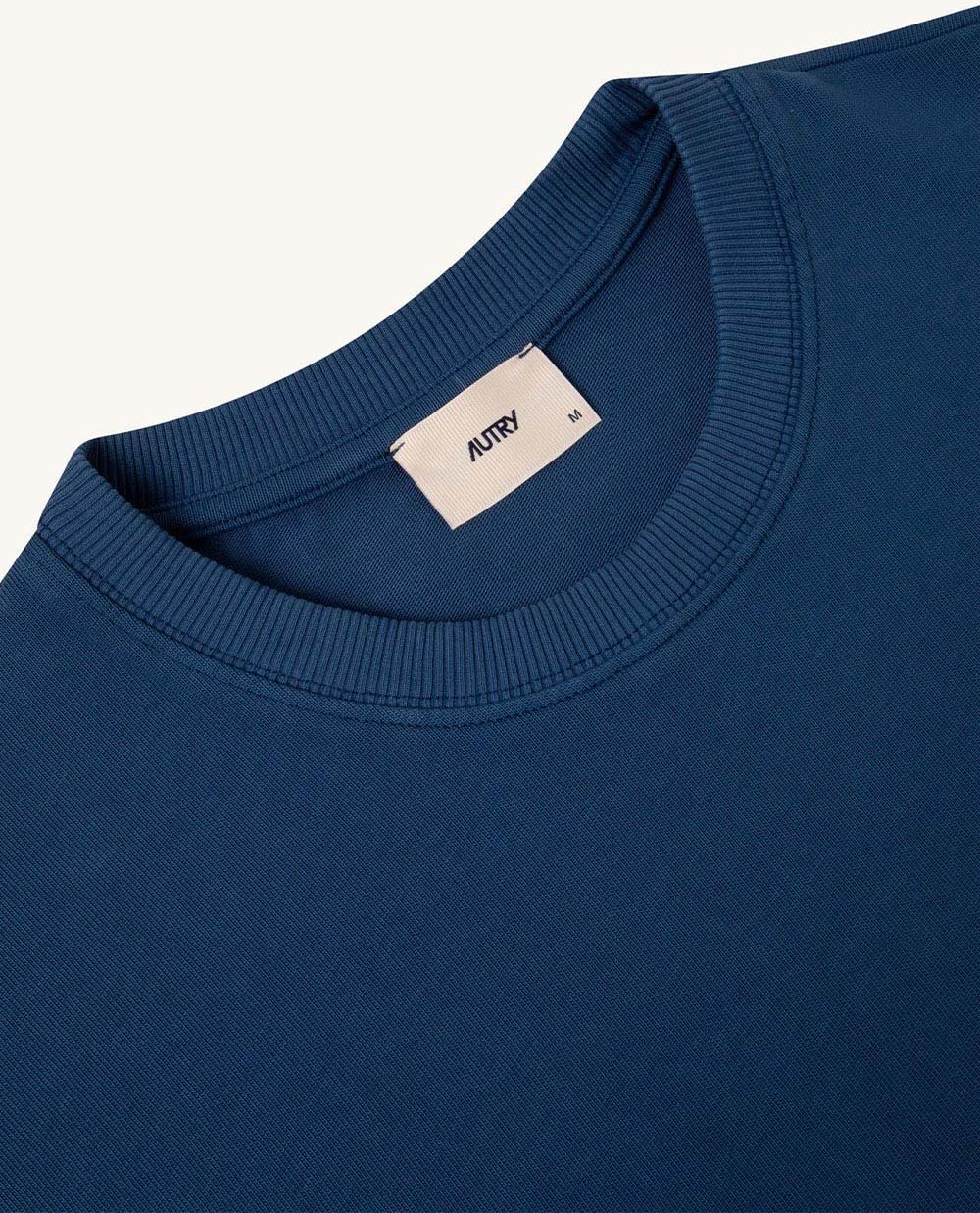 Autry t shirt autry coton logo nuance bleu Blauw