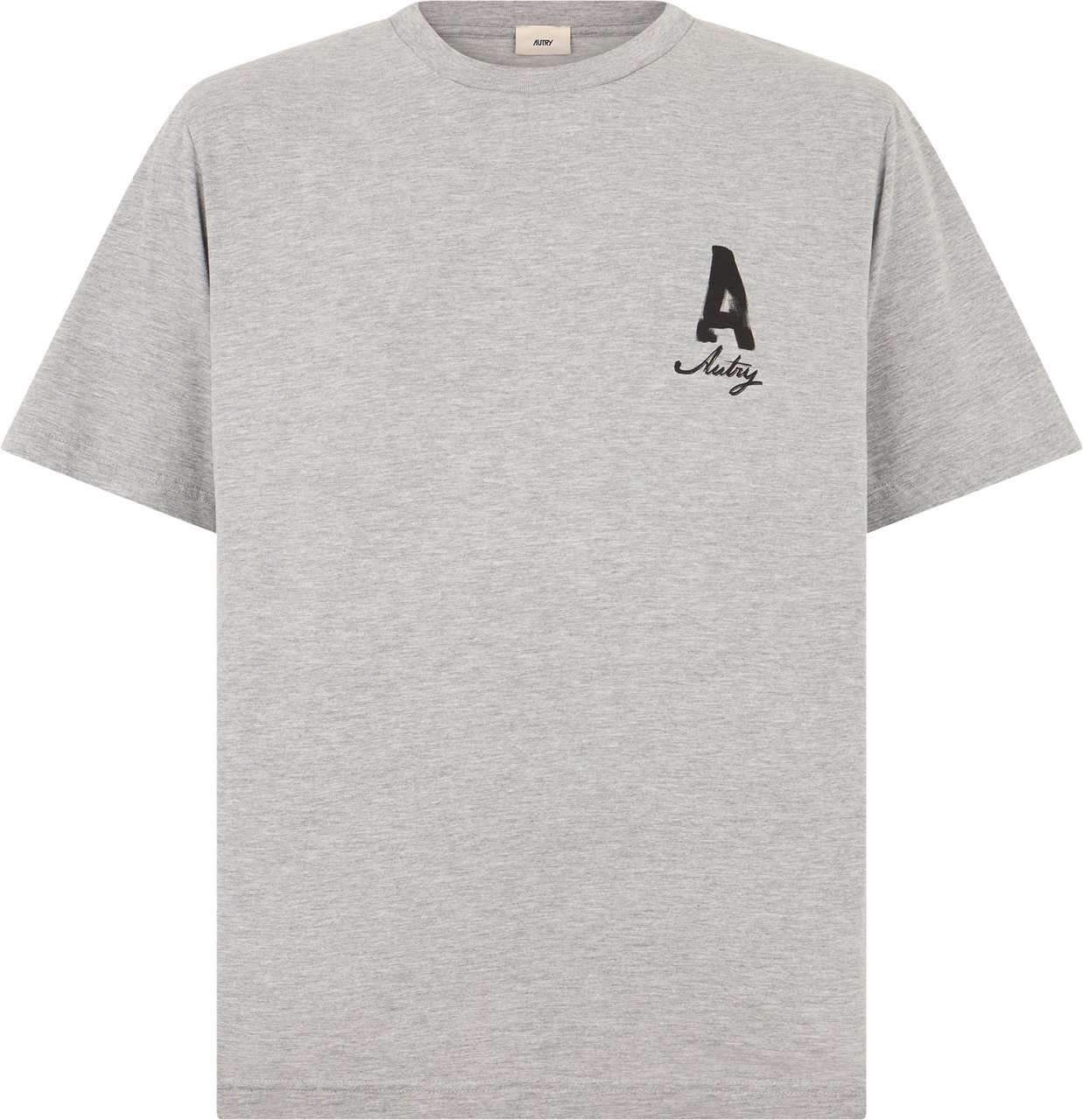Autry Cotton t-shirt with logo Grijs