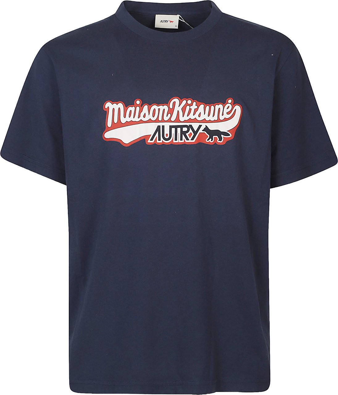 Autry Per Maison Kitsune T-shirt Blue Blauw