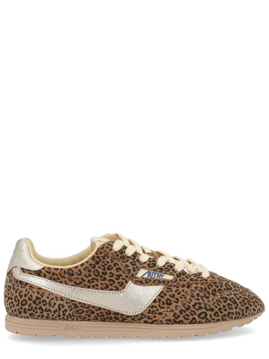 Autry Windspin Leopard Metallic Accents Sneakers Bruin